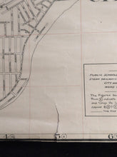 Load image into Gallery viewer, Vintage Map of City of Toronto and Suburbs by The Map Specialty Company c.1912