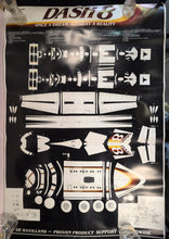 Load image into Gallery viewer, Vintage Brainwave De Havilland Dash 8 1/60 Scale Paper Model Poster Kit