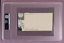 Load image into Gallery viewer, Johnny Desmond Autographed Index Card PSA/DNA Certified Authentic Auto Slab