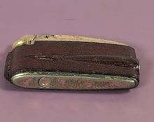 Load image into Gallery viewer, 1960s Ronson VeraFlame Pocket Lighter Red Leather Made in England