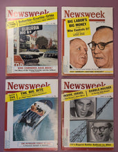 Load image into Gallery viewer, Lot of 4 Vintage Newsweek Magazines - March & April 1957