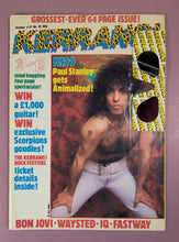 Load image into Gallery viewer, Kerrang! Magazine #78 KISS Paul Stanley, Bon Jovi, Jim Dandy (Oct 4-17 1984)