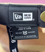 Load image into Gallery viewer, New Era 9FIFTY LA Dodgers Tan Khaki Hat Gold Metallic Logo Snapback