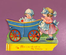 Load image into Gallery viewer, Vintage 1929 German Die-Cut Honeycomb Pop-Up Valentine Card Children