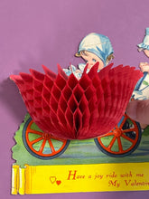 Load image into Gallery viewer, Vintage 1929 German Die-Cut Honeycomb Pop-Up Valentine Card Children