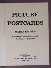 Load image into Gallery viewer, Picture Postcards by Marian Klamkin Hardcover Book (1974) Ex-Library