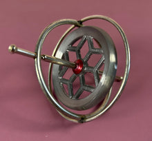 Load image into Gallery viewer, Vintage Heart-Shaped Metal Gyroscope Desk Toy with Snowflake Wheel