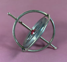 Load image into Gallery viewer, Vintage Heart-Shaped Metal Gyroscope Desk Toy with Snowflake Wheel