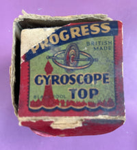 Load image into Gallery viewer, Vintage Progress British Made Gyroscope Top Toy Blackpool with Original Box