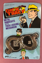 Load image into Gallery viewer, Vintage 1973 JA-RU Dick Tracy Metal Handcuffs Toy No. 494 New Sealed