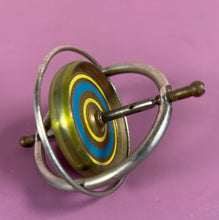 Load image into Gallery viewer, Vintage Gyrota Junior Gyroscope Top Toy British Made with Original Box