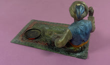 Load image into Gallery viewer, Viennese Cold Painted Bronze Orientalist Figurine on Rug Ashtray
