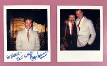 Load image into Gallery viewer, Chris Lemmon Signed Autographed Polaroid Type-1 Photos Lot of 2 "To Bonnie"