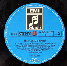 Load image into Gallery viewer, 1969 The Beatles - The Beatles' Greatest Vinyl LP German