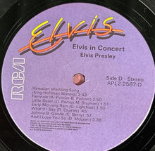 Load image into Gallery viewer, Elvis Presley - Elvis in Concert 2xLP Vinyl Record 1977 RCA APL-2-2587