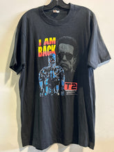 Load image into Gallery viewer, Vintage 1991 Terminator 2 T2 Judgment Day 'I Am Back' Movie Promo T-Shirt