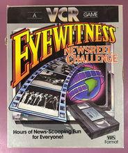 Load image into Gallery viewer, Vintage 1985 Eyewitness Newsreel Challenge VCR Game by Parker Brothers
