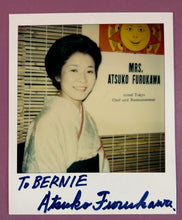 Load image into Gallery viewer, Atsuko Furukawa Type-1 Polaroid Photo Tokyo Chef Restauranteur Signed