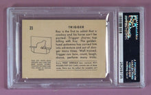 Load image into Gallery viewer, 1953 Post Roy Rogers Trigger Pop-Out Card #21 PSA VG-EX 4 Graded