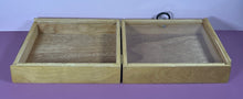 Load image into Gallery viewer, Vintage Wooden Keepsake Box with Glass Lid & Heart Ring Pull