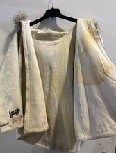 Load image into Gallery viewer, 1960s Inuit Wool Coat with Fur Hood and Applique Art