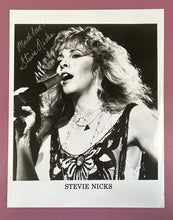 Load image into Gallery viewer, Stevie Nicks 'Much Love' Facsimile Signed B&W Promotional Photo
