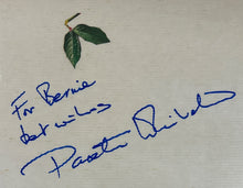 Load image into Gallery viewer, Paxton Whitehead Autographed 8x11 Page Signature Inscribed 'For Bernie'
