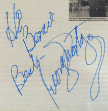 Load image into Gallery viewer, George Montgomery Autographed Signed 8x11 Scrapbook Page "To Bernie Best"