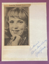 Load image into Gallery viewer, Sally Ann Howes Signed Scrapbook 8x11 Pages