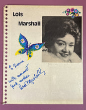 Load image into Gallery viewer, Lois Marshall & Karyn Cole Autographed Scrapbook 8x11 Pages