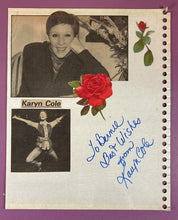 Load image into Gallery viewer, Lois Marshall & Karyn Cole Autographed Scrapbook 8x11 Pages