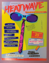 Load image into Gallery viewer, 1980 Heatwave Festival 24x18" Poster The Clash B-52's Talking Heads Mosport Park