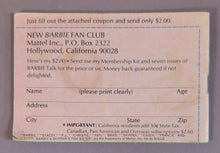 Load image into Gallery viewer, Vintage 1970 Mattel Living Barbie & Skipper Fan Club Mail-In Pamphlet Booklet