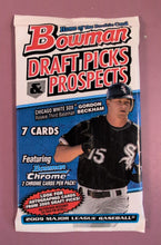 Load image into Gallery viewer, 2009 Bowman Draft Picks & Prospects Baseball Sealed Hobby Pack Gordon Beckham