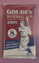 Load image into Gallery viewer, 2009 Upper Deck Goudey Baseball Trading Cards Hobby Pack (8 Cards) Sealed