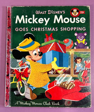 Load image into Gallery viewer, Vintage 1953 Walt Disney's Mickey Mouse Goes Christmas Shopping Club Book