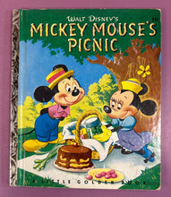 Load image into Gallery viewer, Vintage 1950 Walt Disney's Mickey Mouse's Picnic A Little Golden Book D15