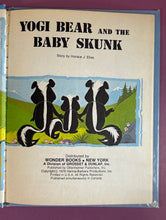 Load image into Gallery viewer, Vintage 1976 Yogi Bear and the Baby Skunk Deluxe Wonder Book Hanna-Barbera