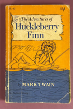 Load image into Gallery viewer, The Adventures of Huckleberry Finn by Mark Twain (Pocket Library, 1959) PL-42