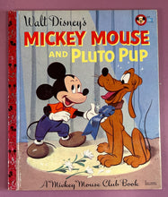 Load image into Gallery viewer, 1953 Walt Disney's Mickey Mouse and Pluto Pup Little Golden Book D52