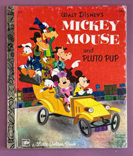 Load image into Gallery viewer, Vintage 1977 Walt Disney's Mickey Mouse and Pluto Pup Little Golden Book D76