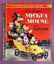 Load image into Gallery viewer, Vintage 1953 Little Golden Book Walt Disney's Mickey Mouse and Pluto Pup D76