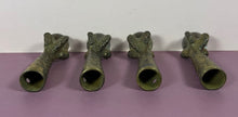 Load image into Gallery viewer, Set of 4 Vintage Brass Eagle Claw & Glass Ball Furniture Feet Table Leg Caps