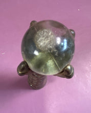 Load image into Gallery viewer, Set of 4 Vintage Brass Eagle Claw & Glass Ball Furniture Feet Table Leg Caps