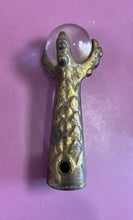 Load image into Gallery viewer, Set of 4 Vintage Brass Eagle Claw & Glass Ball Furniture Feet Table Leg Caps
