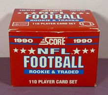 Load image into Gallery viewer, 1990 Score NFL Football Rookie & Traded Complete 110 Player Card Set