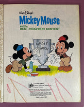 Load image into Gallery viewer, Vintage 1980 Little Golden Book - Walt Disney's Mickey Mouse Contest #100-3