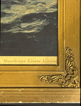 Load image into Gallery viewer, Vintage Framed Print S.S. Manchester Pioneer Ship Manchester Liners Ltd.