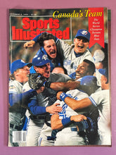 Load image into Gallery viewer, Sports Illustrated Nov 2 1992 Canada's Team Toronto Blue Jays World Series