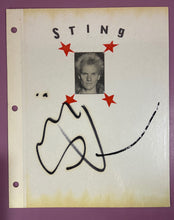 Load image into Gallery viewer, Sting & Mercedes McCambridge Signed Autographed Scrapbook Page w/ Type-1 Photos